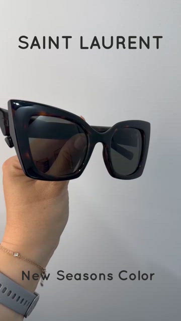 ?️ New Saint Laurent SL552 008 Sunglasses - Dark Havana Frame, Grey Lenses Saint Laurent | Accessories | New Saint Laurent Sl552 08  main image 4