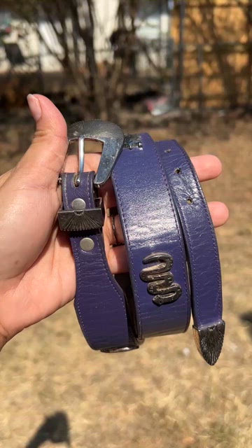 Vintage | Accessories | Leegin Purple Leather Metal  display picture 2