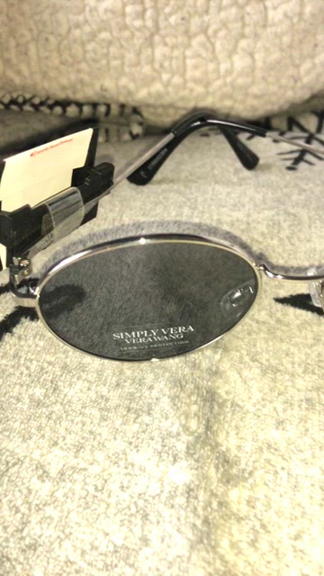 New Simply Vera Vera Wang Reyes Metal Round Sunglasses Amazon.com: VERA WANG Sunglasses SEROVA Green 53MM  main image 4