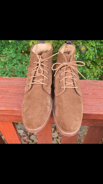 Warfield & Grand Men\'s Suede/Leather Lace Up Cognac Tan Ankle Boots, Size 11 Warfield & Grand ARLINGTON Chukka Boot!!!! - YouTube main image 3