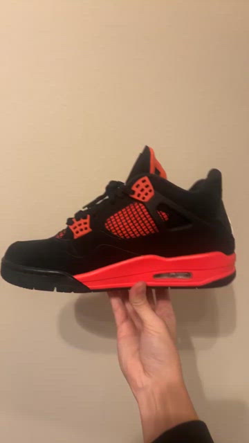 Jordan 4 red thunder men’s 9.5. Tried on once no insoles Size 9.5 - Nike Air Jordan 4 Retro Red Thunder Men main image 4