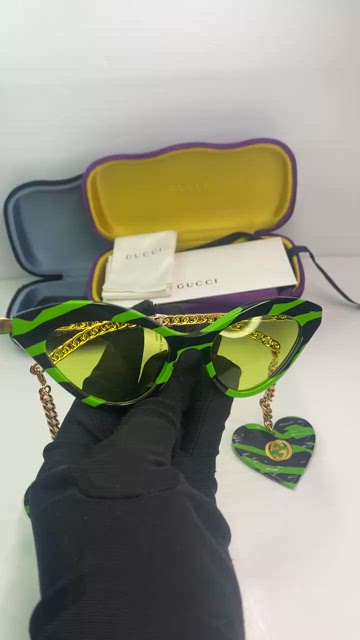 ?- New Authentic GG0978s 006 GUCCI Zebra-print cat-eye sunglasses NEW AUTHENTIC GUCCI GG0978S 006 ZEBRA CAT-EYE SUNGLASSES W  main image 4