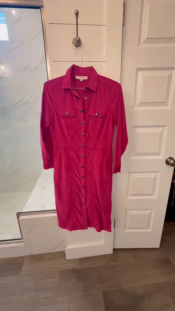 loft pink corduroy dress Pink Corduroy Floral Long Dress