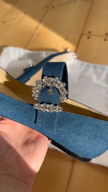 Jimmy Choo | Shoes | Jimmy Choo Cheri Flat Oden 249 In Denim