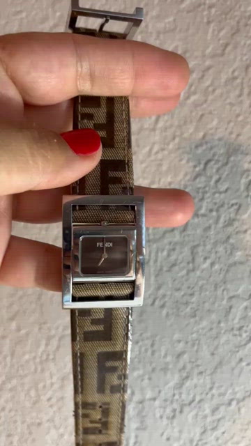 Fendi | Accessories | Fendi Reversible Canvas Ladies Watch  display picture 1