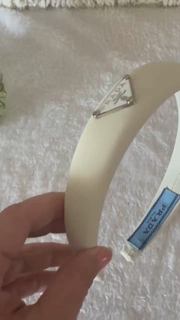 Prada | Accessories | Beauty Line Cream Headband | Poshmark display picture 1