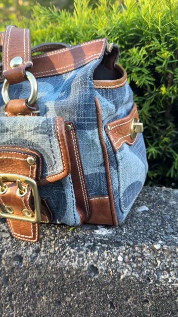 バッグ Coach Optic Denim Legacy Satchel Bag Coach Optic Denim Legacy Satchel Bag - メルカリ