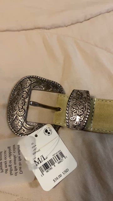 Free People | Accessories | Free People Tan Suede Belt With 