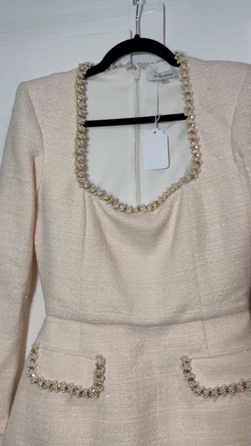 Nadine Merabi NATALIE IVORY DRESS - white