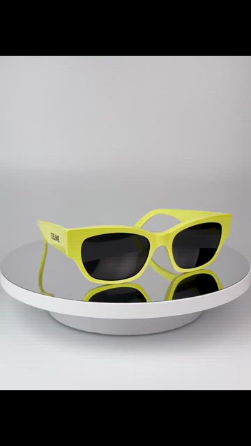 Celine MONOCHROMS Women Sunglasses Lime Green Grey Cat Eye CL40197U 93A Celine MONOCHROMS CL40197U 93A Women BRAND NEW Sunglasses  main image 2