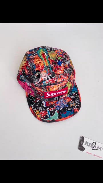Buy Supreme Aoi Embroidered Camp Cap 'Flames' - SS25H122