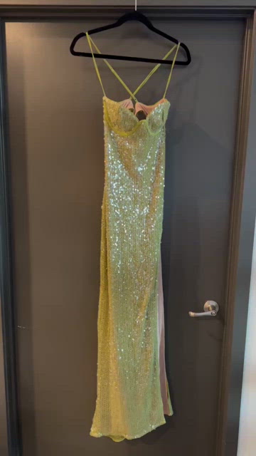 slim fit dress slacks Madonna Sequin Maxi Dress main image 0