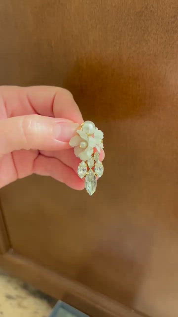 BHLDN Orchid Waterfall Bridal Earrings BHLDN | Jewelry | Iso Orchid Waterfall Earrings | Poshmark main image 2