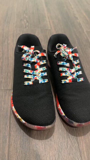 NOBULL | Shoes | Nobull Black Trainers With Colorful Floral  display picture 3