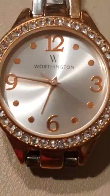 Worthington Gold and Silver Watch with Rhinestone Accents Worthington | Accessories | Worthington Gold And Silver  main image 4