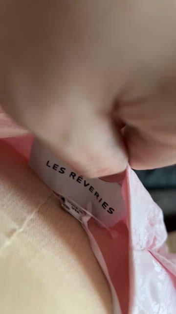 Les Reveries Silk Dress in Rose Pink jaquard