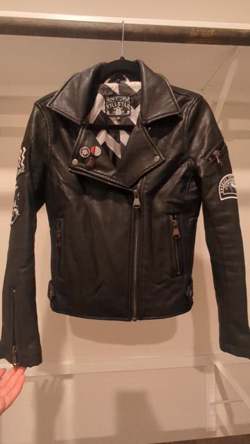 Killstar | Jackets & Coats | Black Leather Jacket With Red And