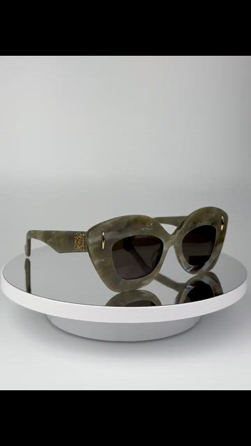Loewe | Accessories | Loewe Women Sunglasses Green Brown Cat  display picture 1
