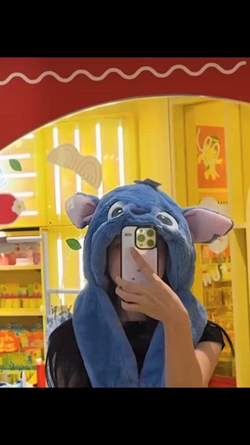 Disney Korea Butter Exclusive Stitch Plush Action Hood Hat Scarf Movable Ears Disney | Accessories | Disney Korea Butter Exclusive Stitch  main image 3