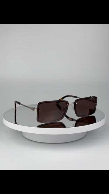 Off-White Women Sunglasses Gold Brown Rectangular OERI13N TAMPA 7664 NEW Off-White | Accessories | Offwhite Women Sunglasses Gold  main image 2