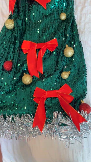 forever 21 christmas tree holiday dress Sequin Christmas Tree Dress main image 1
