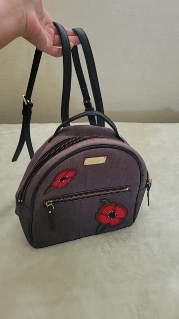 KATE SPADE Gray Denim Poppy Mini Backpack - Adorable & Chic! a787dcef-ea08-47aa-a7c1-  main image 3