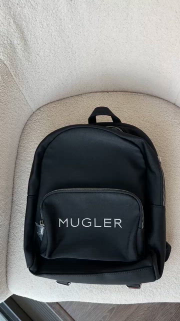 Mugler | Bags | New Mugler Black Neoprene Backpack With  display picture 1