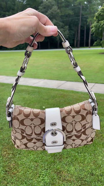 Coach | Bags | Vintage Coach 671 Soho Signature Jacquard Brown