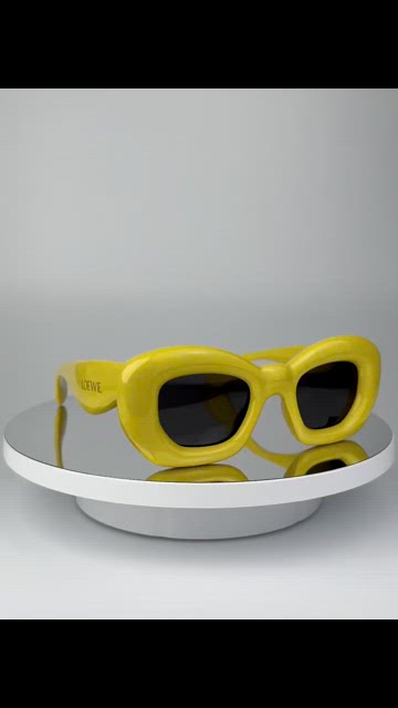 Loewe | Accessories | Loewe Men Sunglasses Yellow Grey Cat  display picture 2