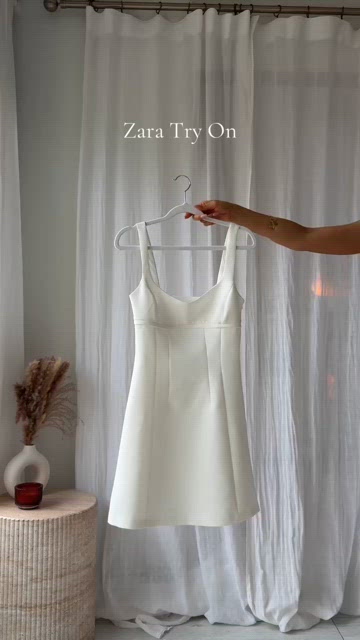 necklace for a line dress Zara Embellished Bandeau Cowl Neck Mini Dress in Gold