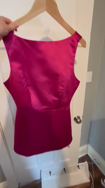 open lace back dress Reformation // Satin Zenni Mini Dress – VSP Consignment main image 0