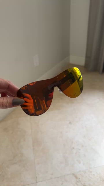 AuthenticCHANEL Shield Runway Orange Gradient Sunglasses with Crosshatch Design CHANEL | Accessories | Authenticchanel Shield Runway Orange  main image 2