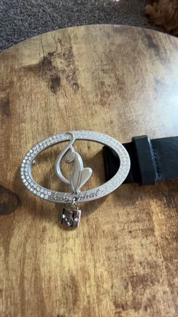 Baby Phat Logo Sash Belt Vintage Y2K Black Wide Band Baby Phat | Accessories | Baby Phat Black Belt With  main image 4