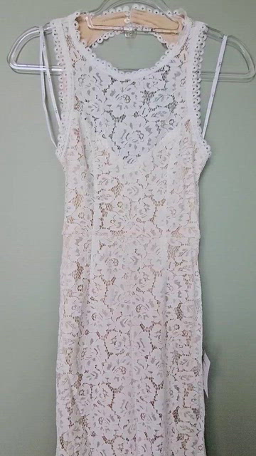 Lulus Love Everlasting White Floral Lace Mermaid Maxi Backless Wedding  Dress, XS