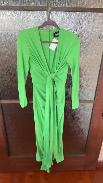 lorena midi dress in bright green solace london Lorena Midi Dress by Solace London