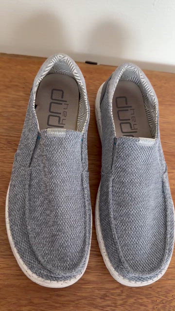 Hey Dude | Shoes | Hey Dude Wally Chambray Slipons Grey With  display picture 2
