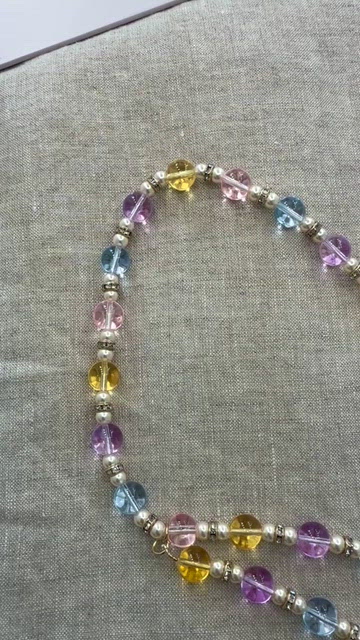 CHANEL | Accessories | Chanel Pastel Multibead Double Strand  display picture 3