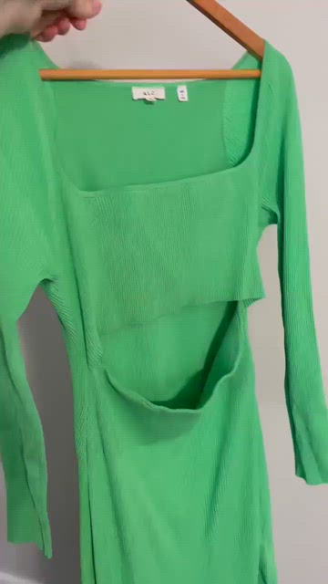 alc clara cutout ribbed dress A.L.C. Clara Cutout Midi Dress