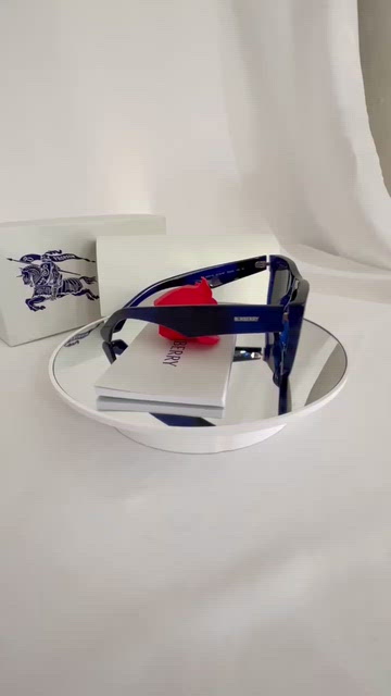 Burberry | Accessories | Burberry Blue Logo Print Square  display picture 1